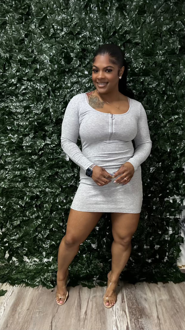 Ribbed Mini Dress